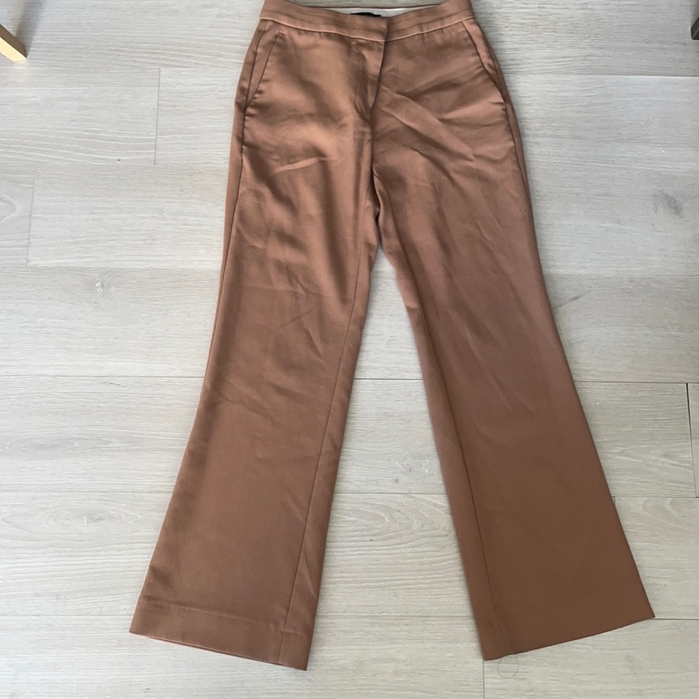 Anne Taylor Caramel Wide Leg Dress Pants